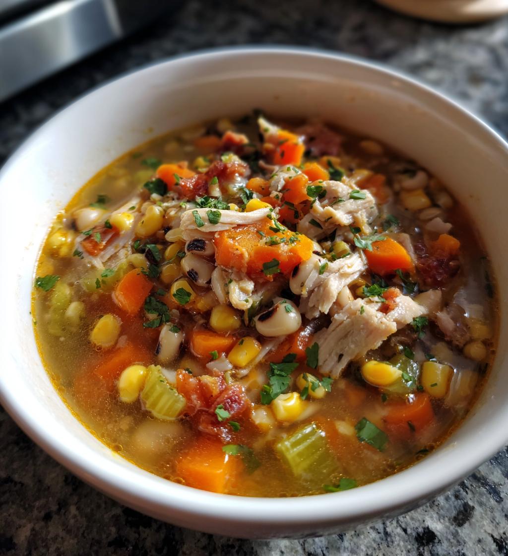 black eyed peas chicken soup