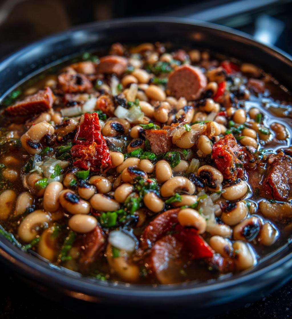 black eyed peas sausage