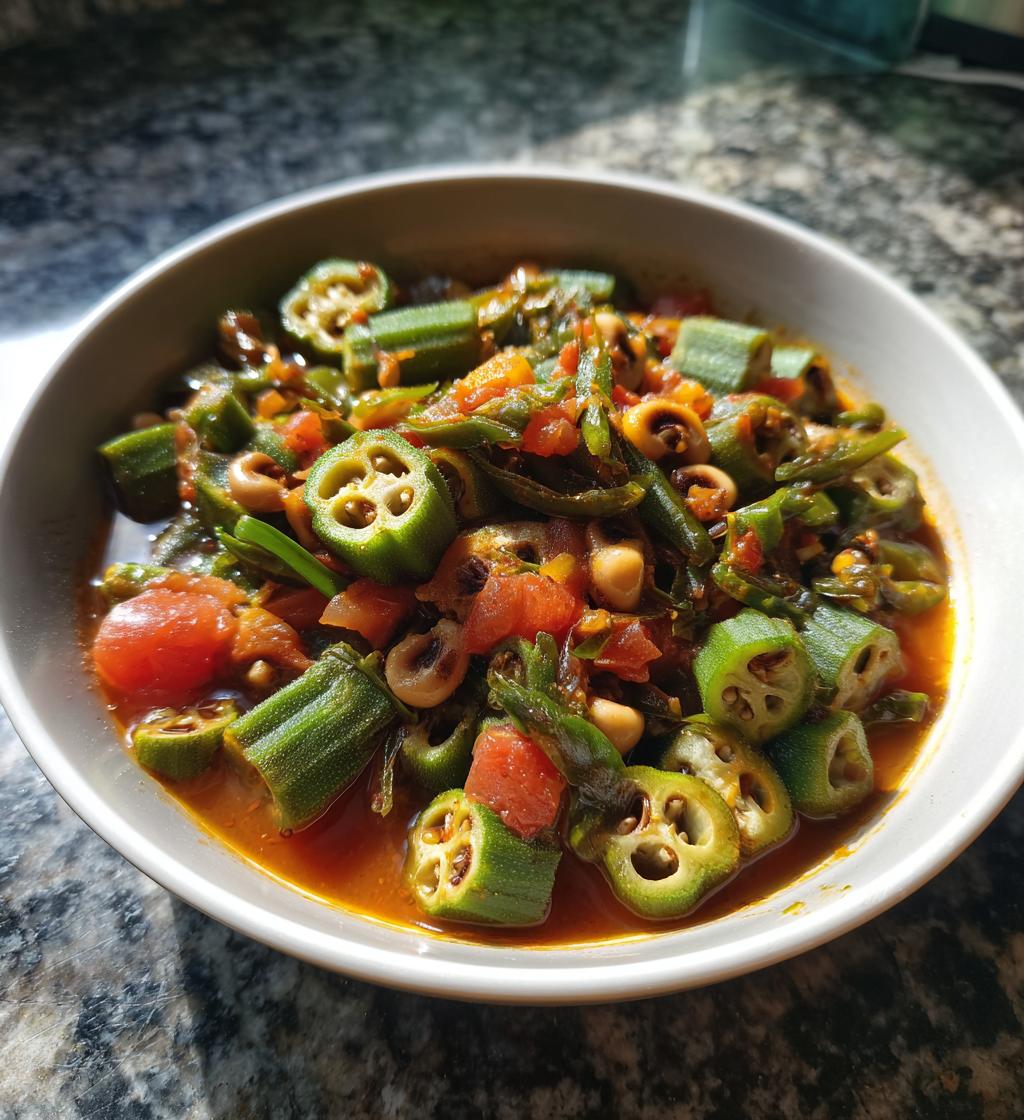 black eyed peas with okra recipe