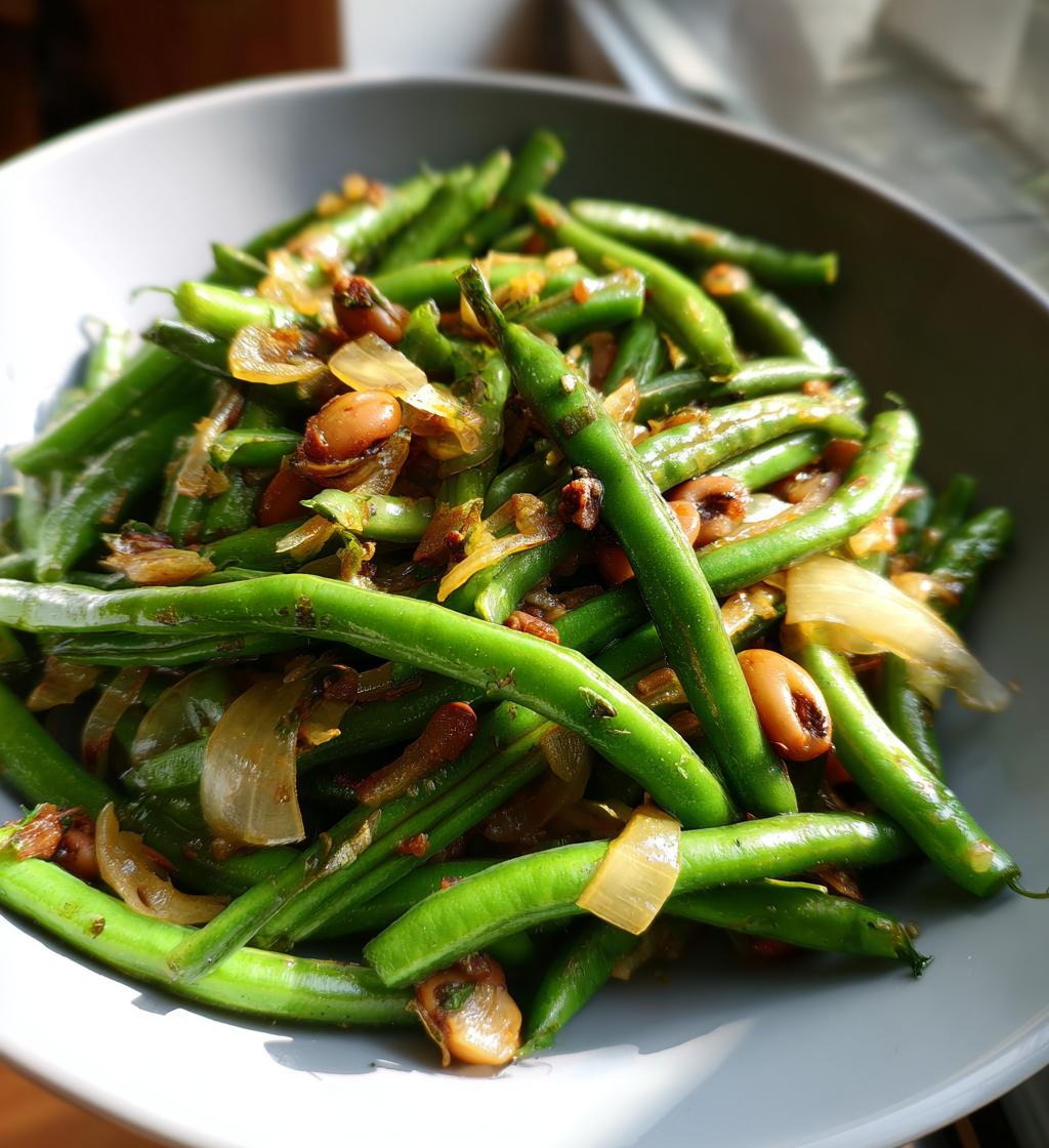 black eyed peas with snaps