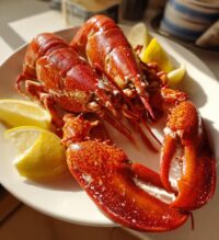 boiled lobster