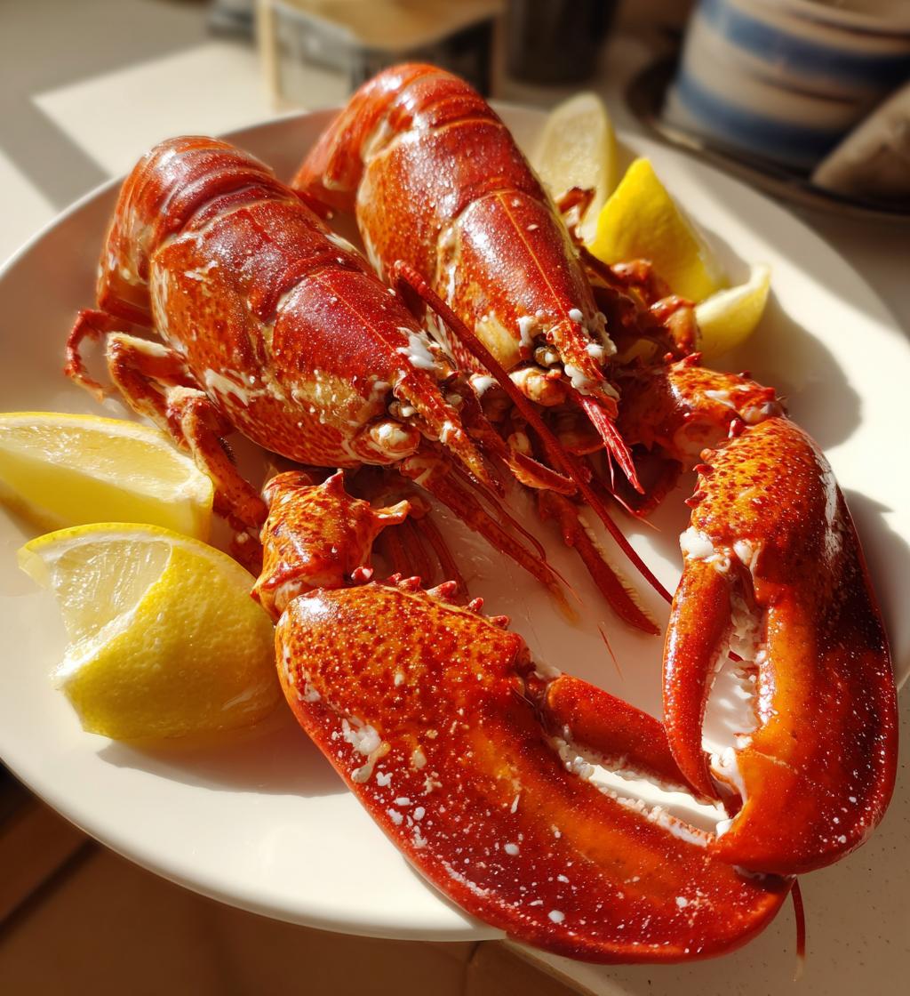 boiled lobster