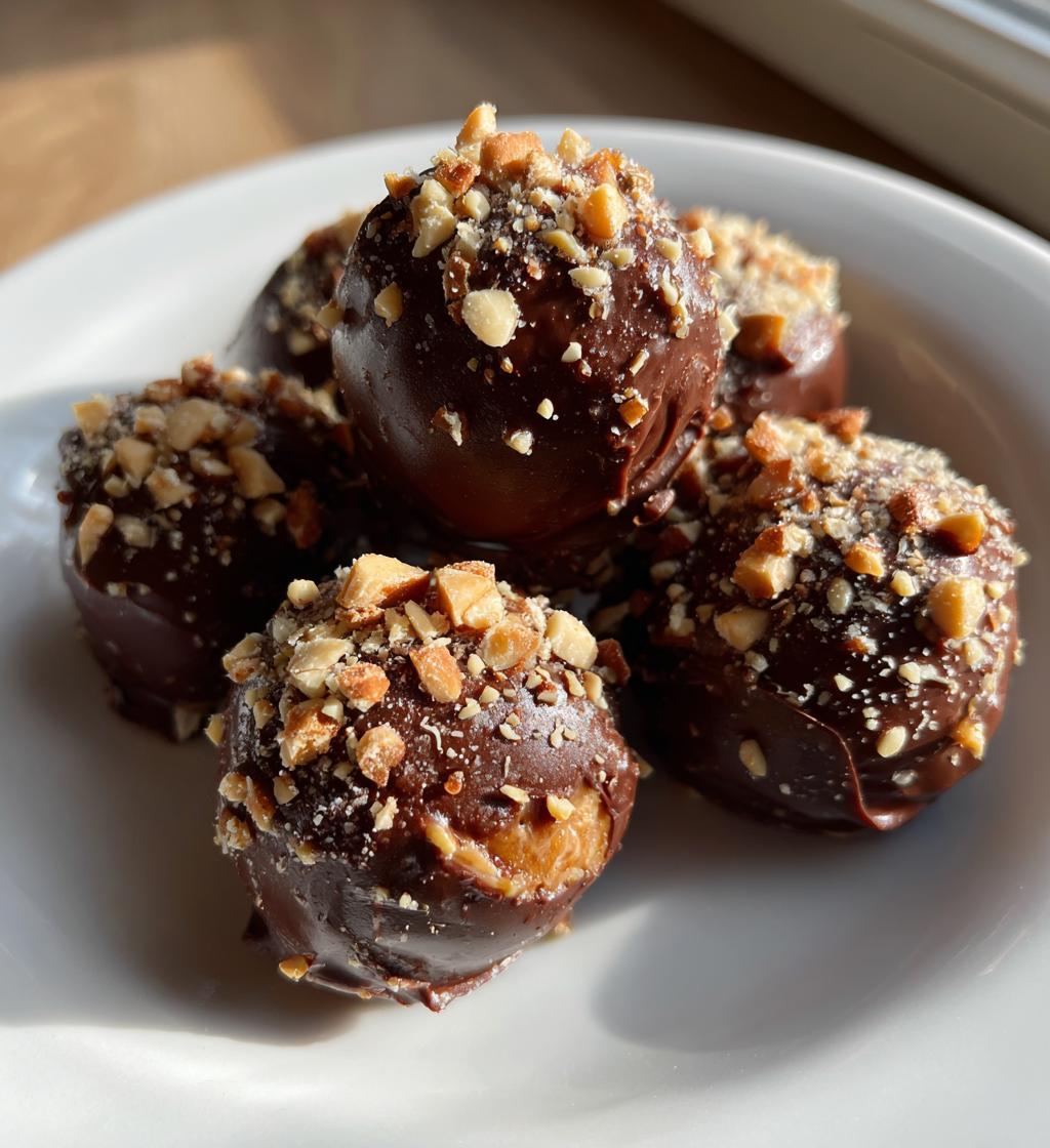 buckeyes with crunchy peanut butter