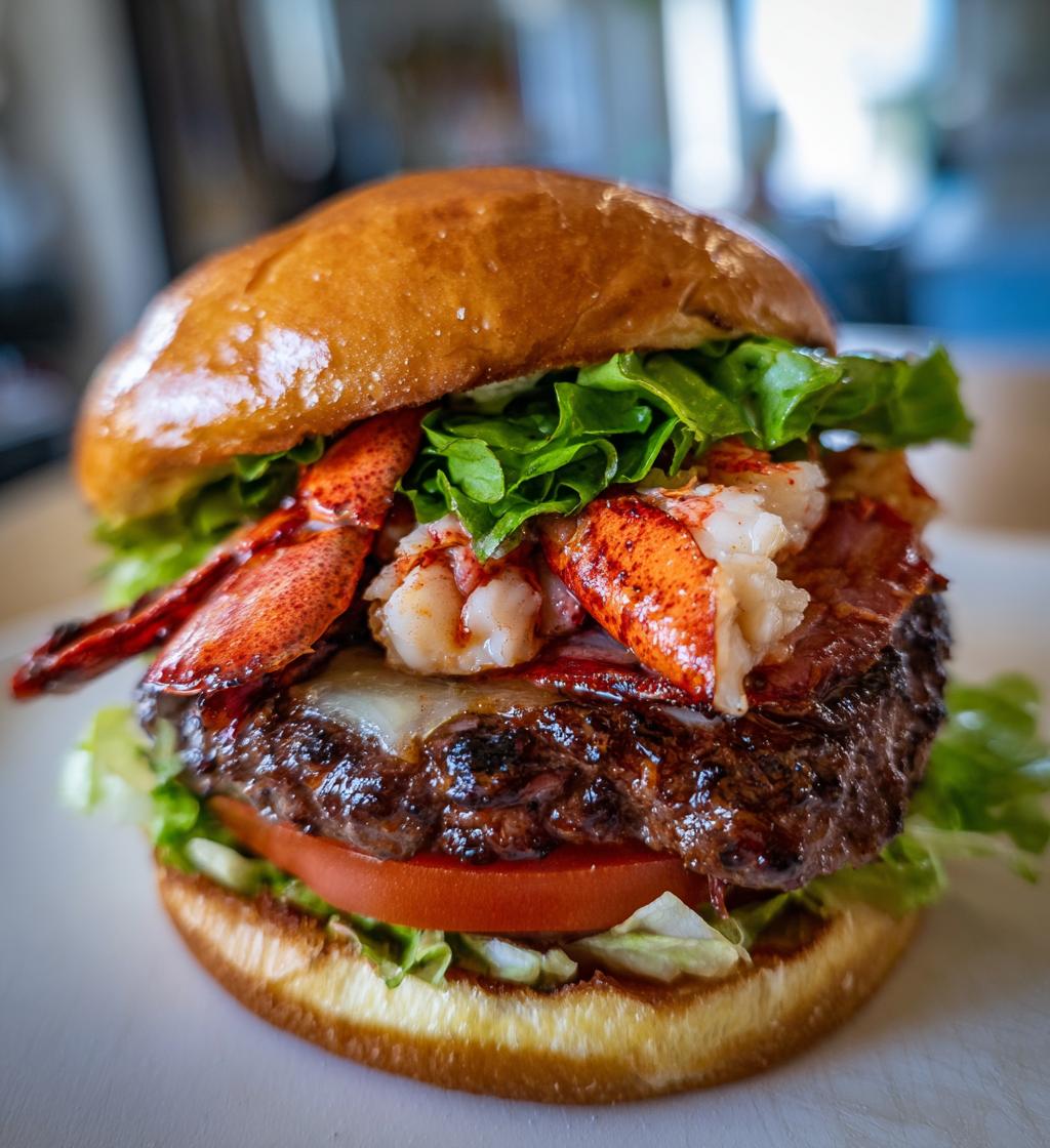 burger and lobster