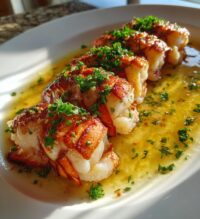 butter poached lobster
