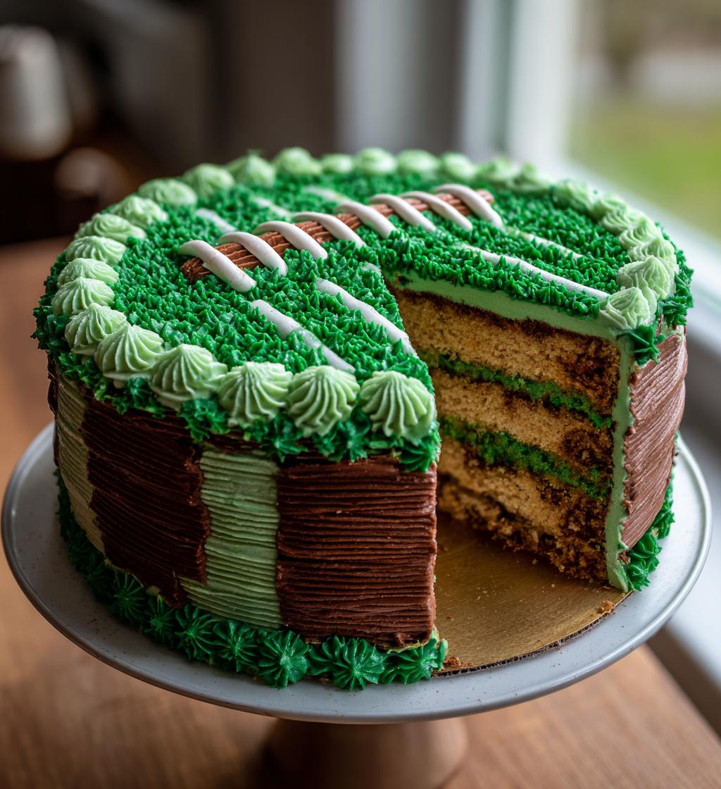buttercream football cake
