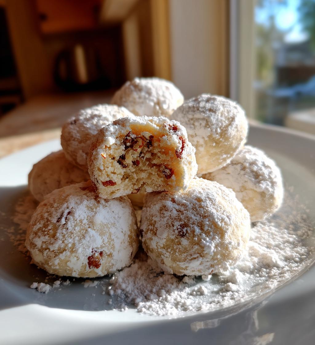 buttery pecan snowball cookies
