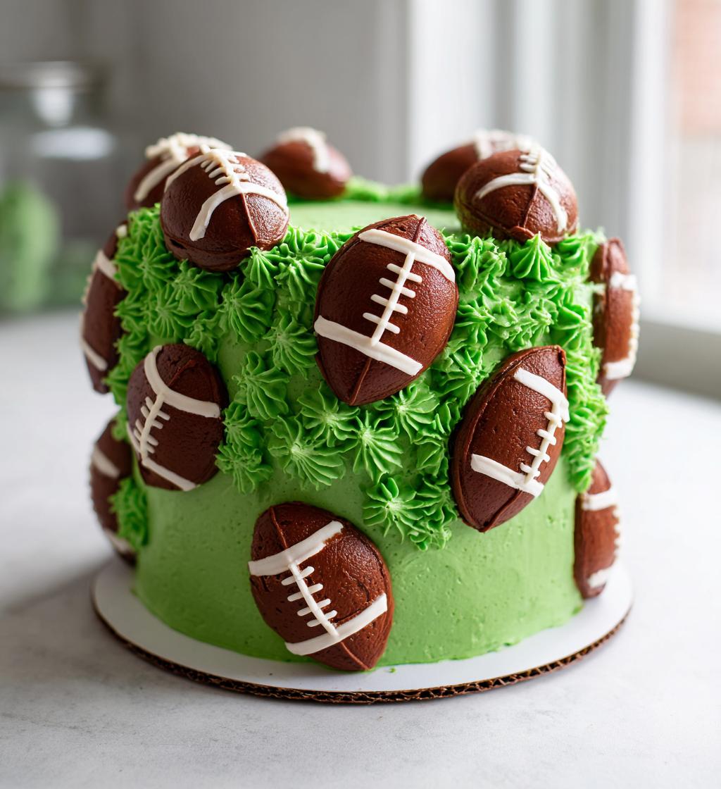 cake decorating football