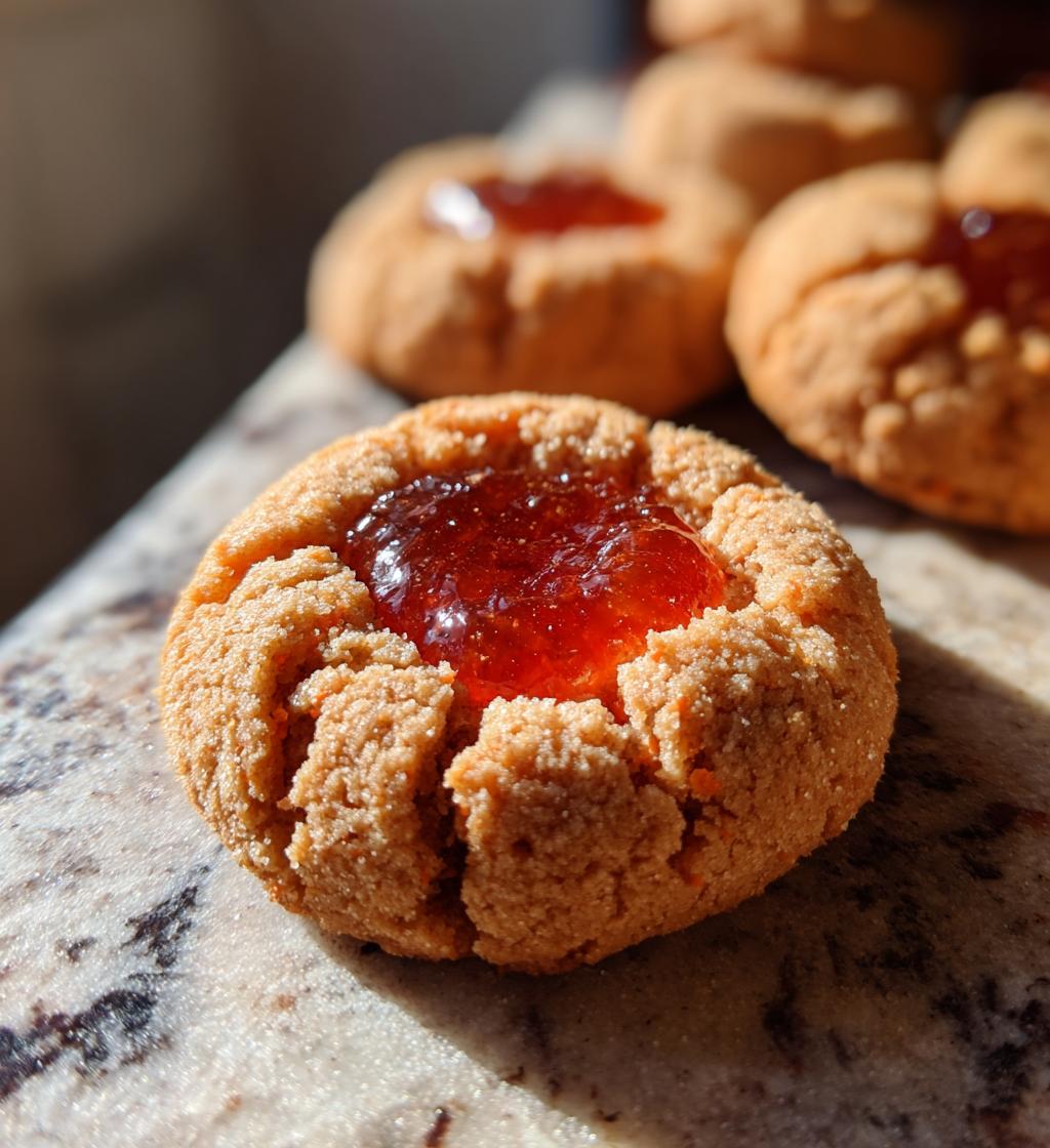 carrot spice thumbprint cookies