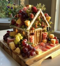 charcuterie gingerbread house
