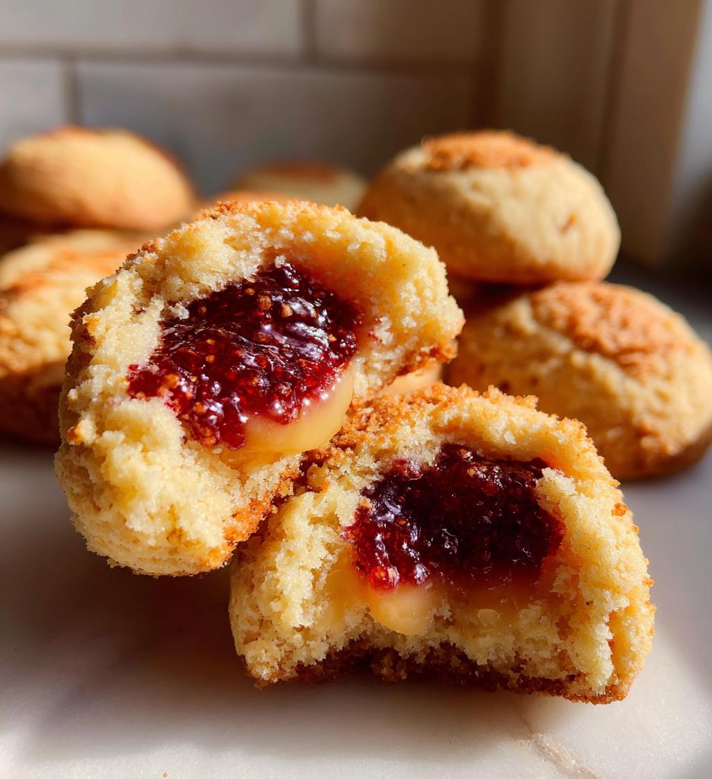 cheesy thumbprint cookies