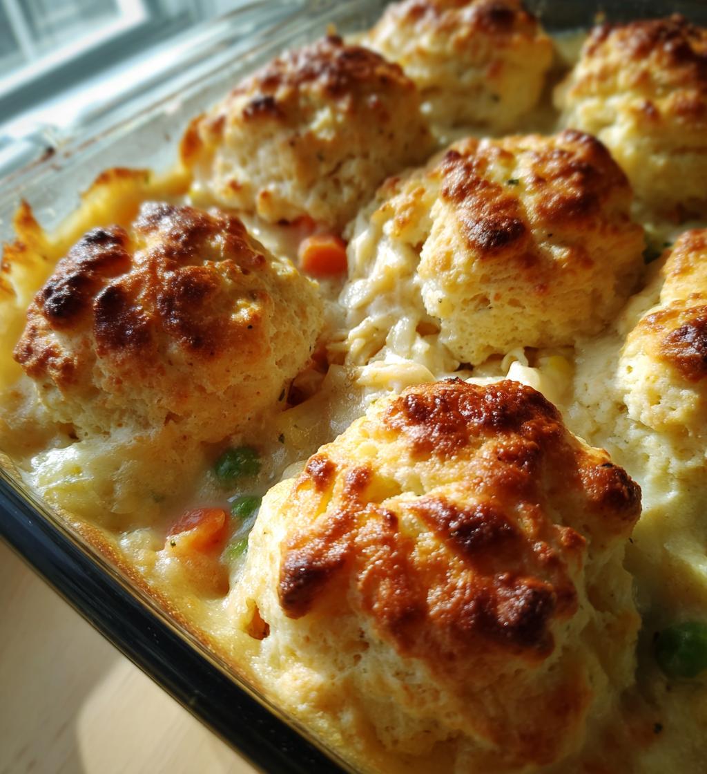 chicken potpie with red lobster biscuits