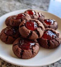 choc thumbprint cookies