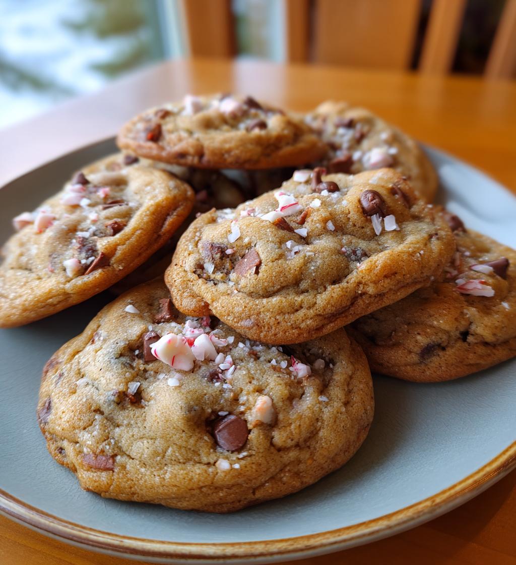 chocolate chip peppermint cookies
