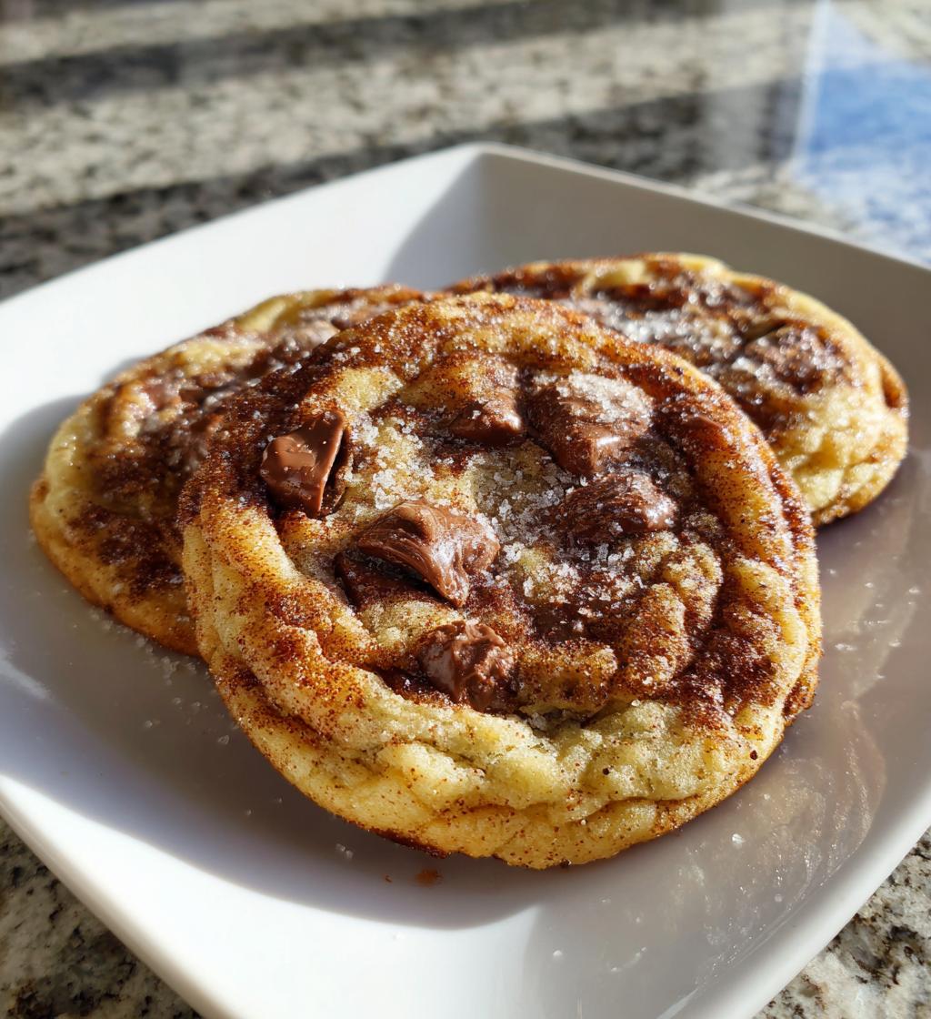 chocolate chip snickerdoodle cookies
