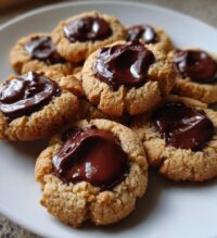 chocolate chip thumbprint cookies