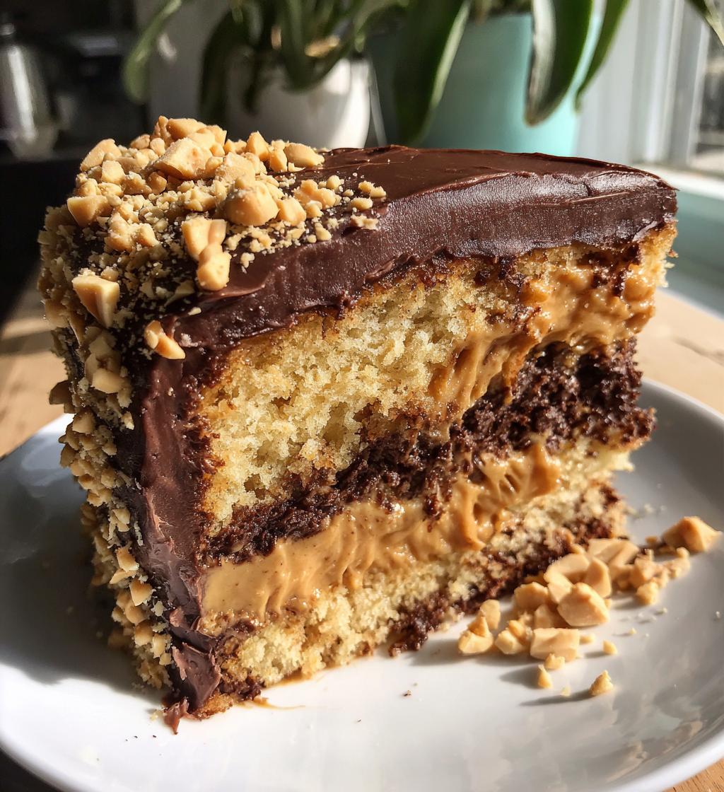chocolate peanut butter poke cake