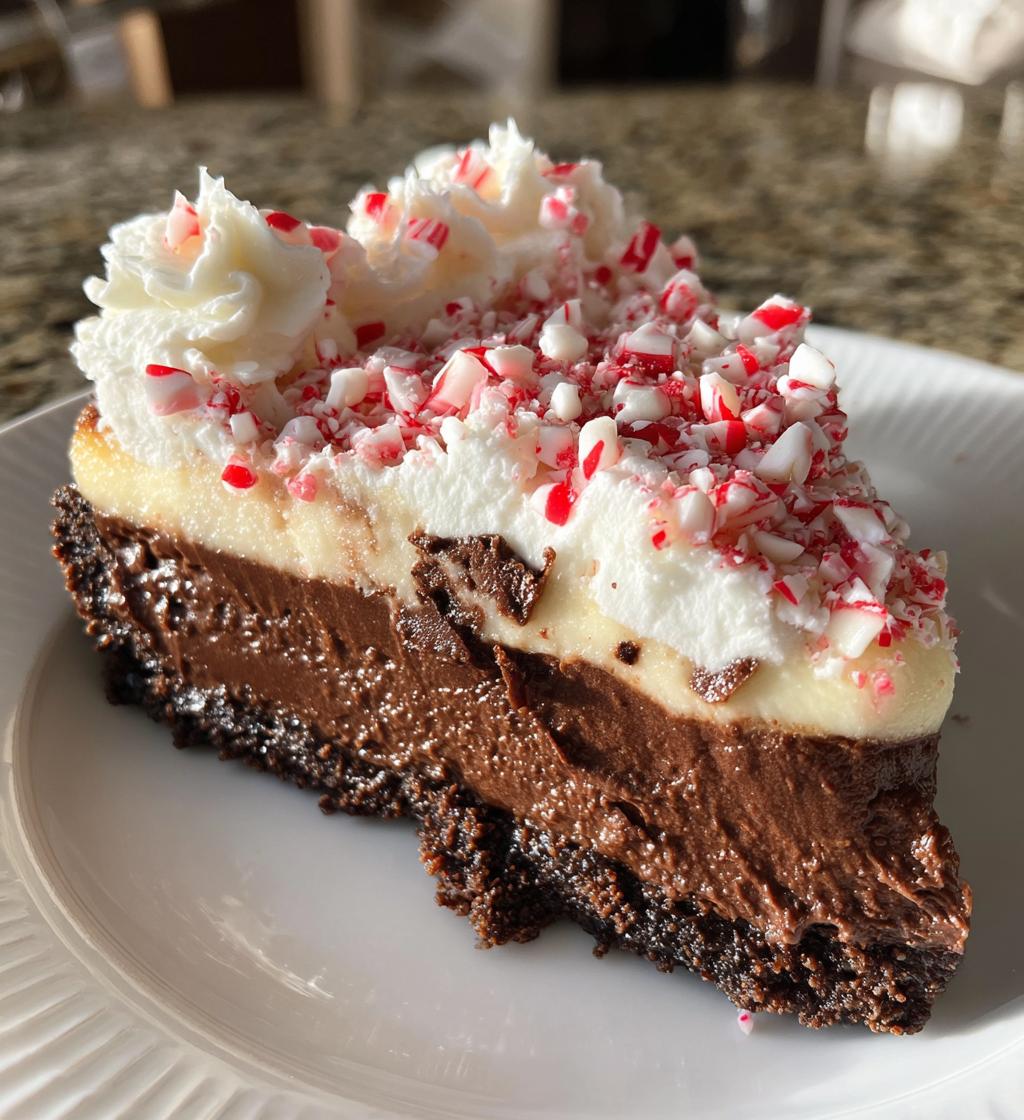 chocolate peppermint cheesecake