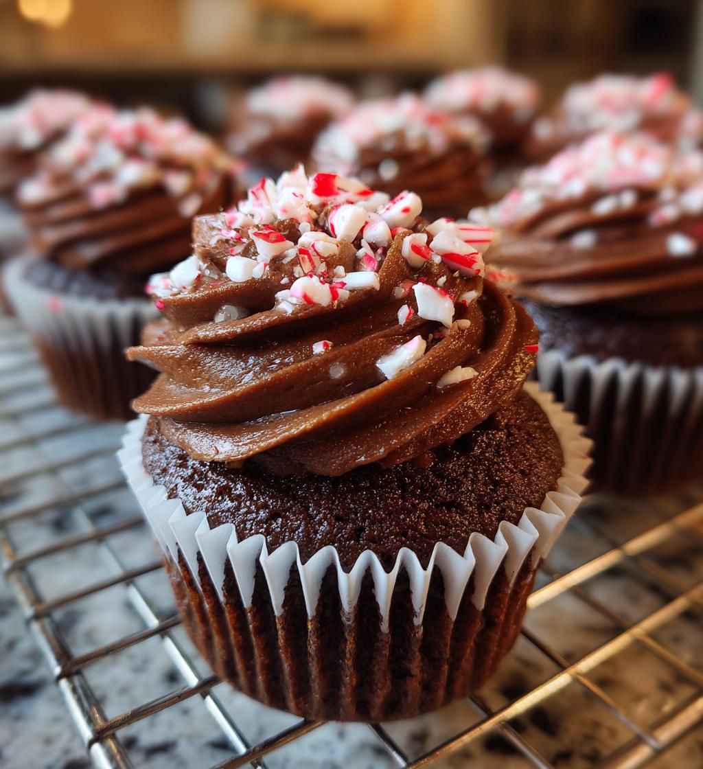 chocolate peppermint cupcakes