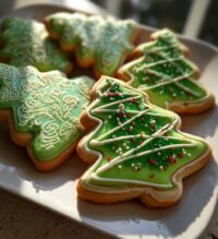 christmas tree cookies royal icing
