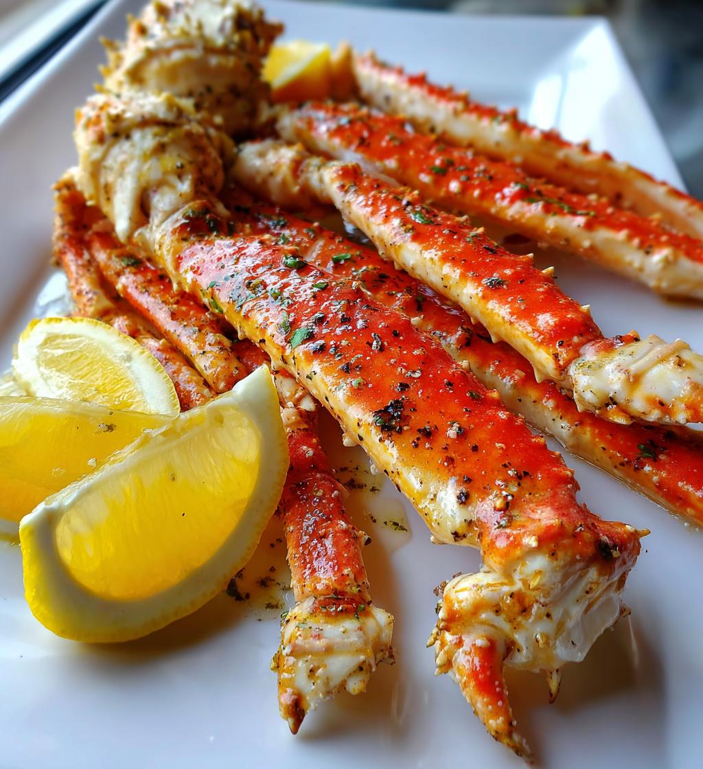 cooked crab legs in oven