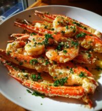 crab legs and shrimp