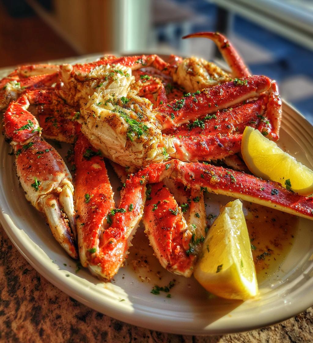 crab legs on a plate