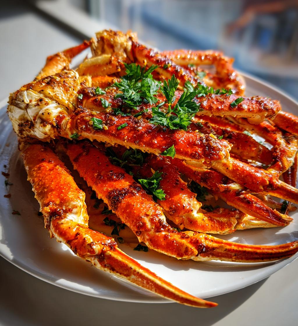 crab legs on blackstone