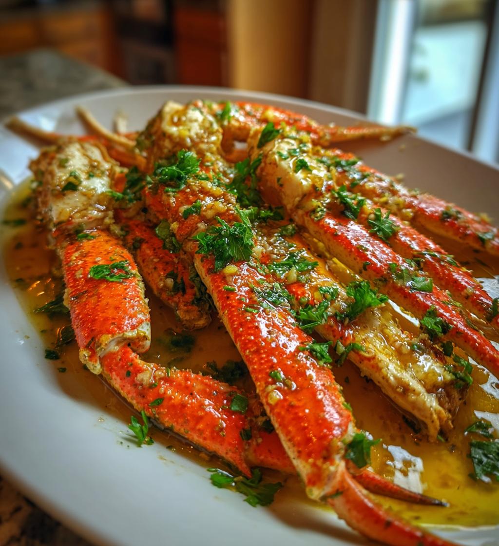 crab legs with garlic butter