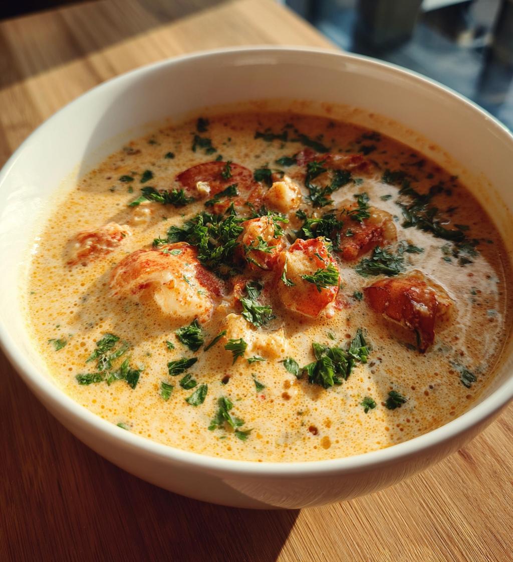 creamy lobster bisque recipe