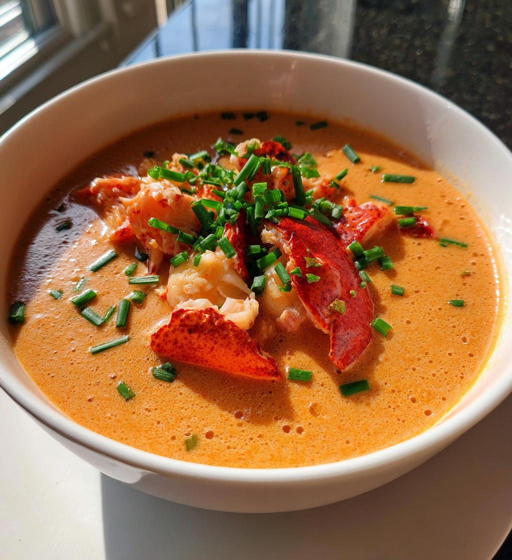 creamy lobster bisque