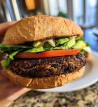 daniel fast black bean burger