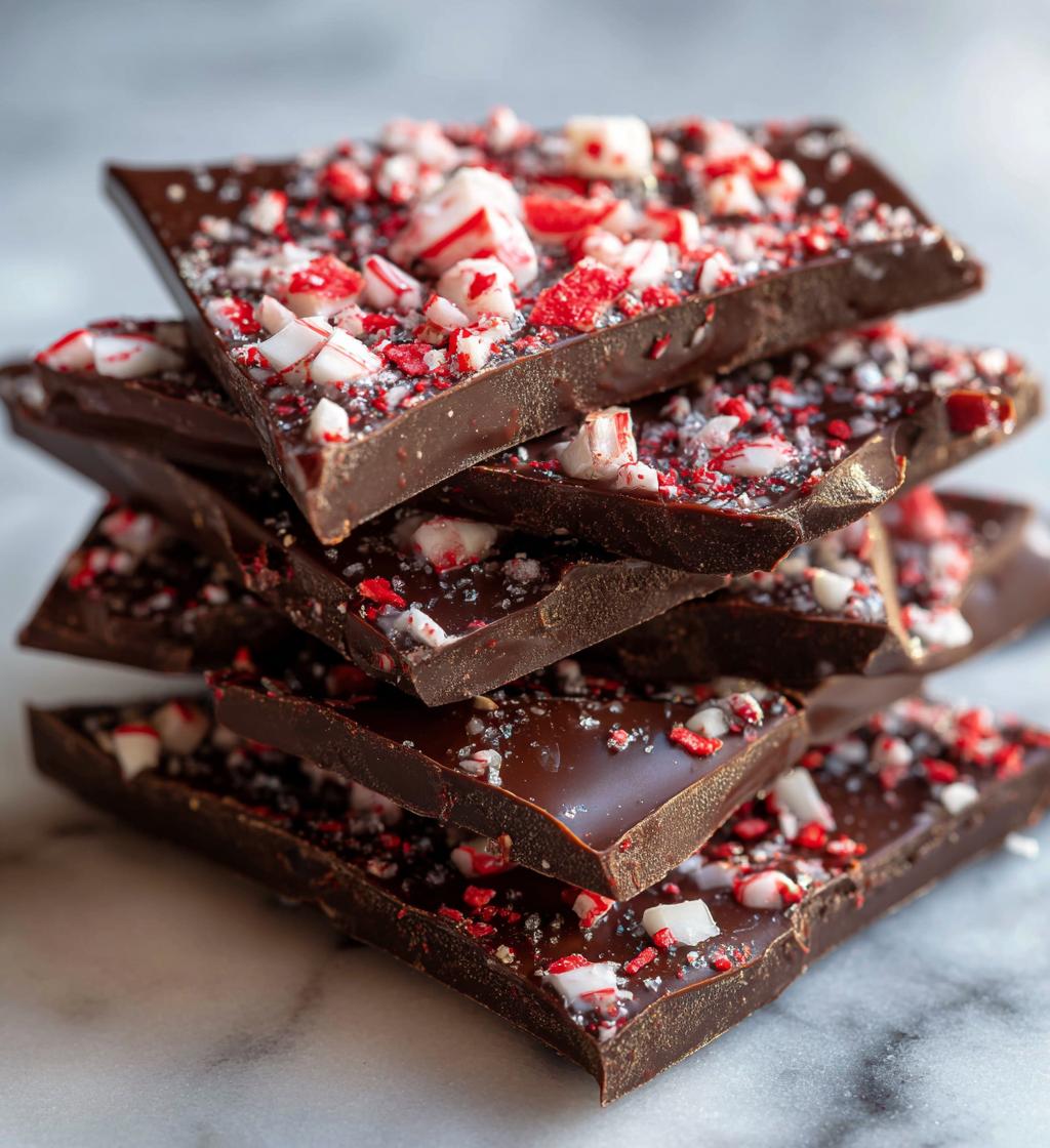 dark chocolate peppermint bark
