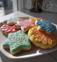 decorating cookies with royal icing
