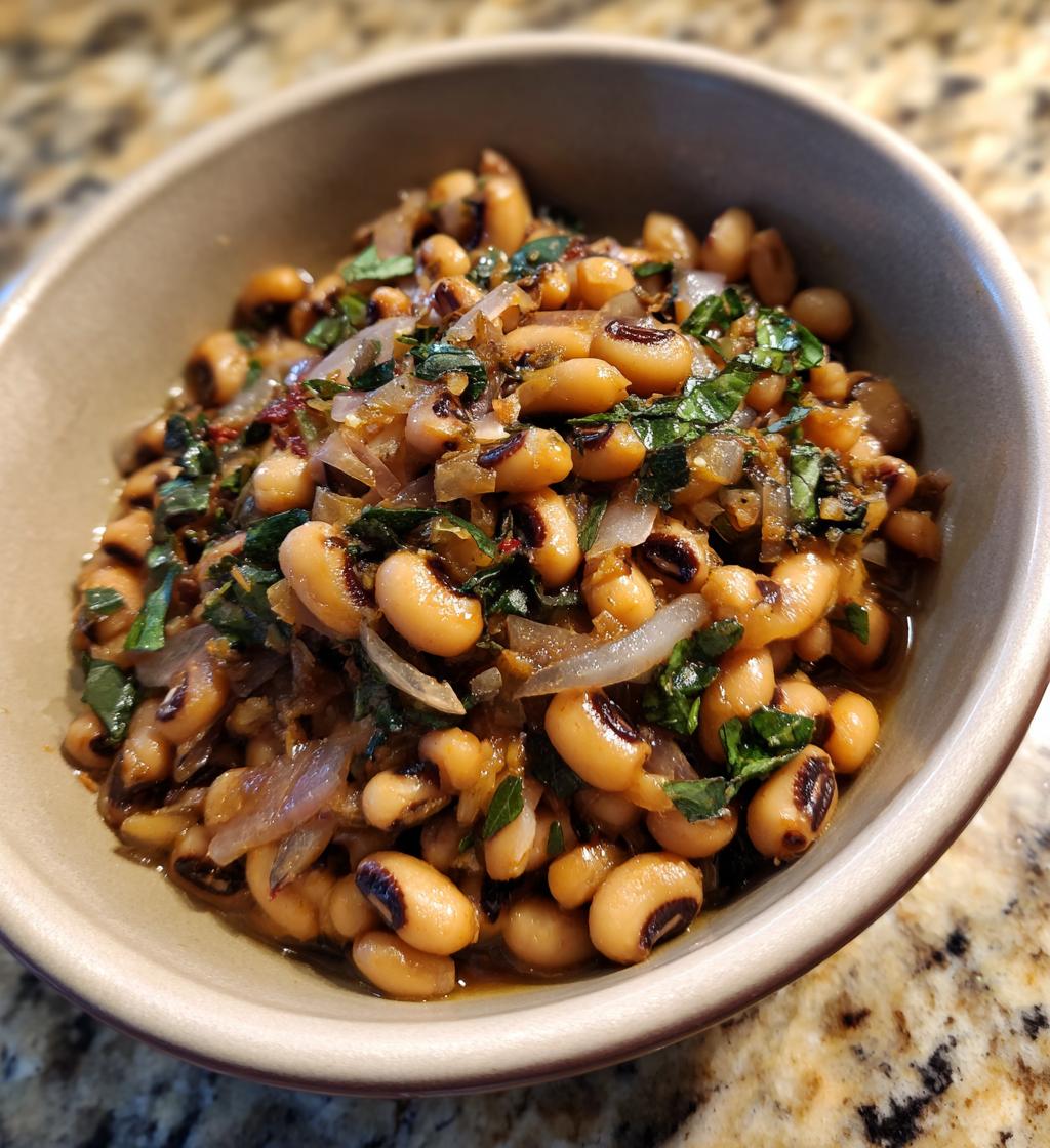 dry black eyed peas recipe