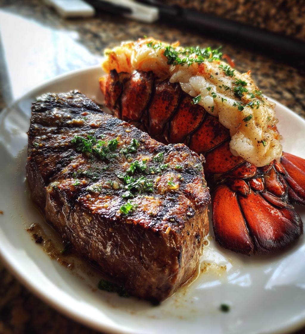 filet mignon and lobster tail