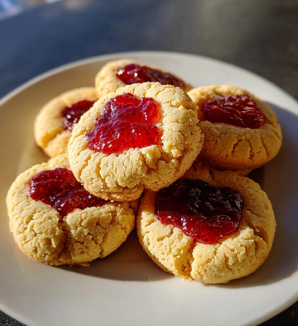 five ingredient raspberry cheesecake thumbprint cookies