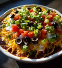 football 7 layer dip super bowl