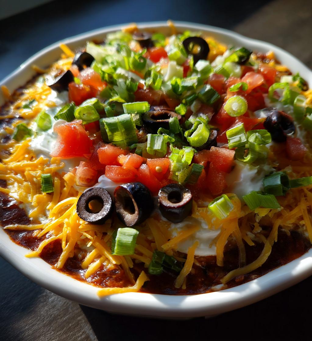 football 7 layer dip super bowl