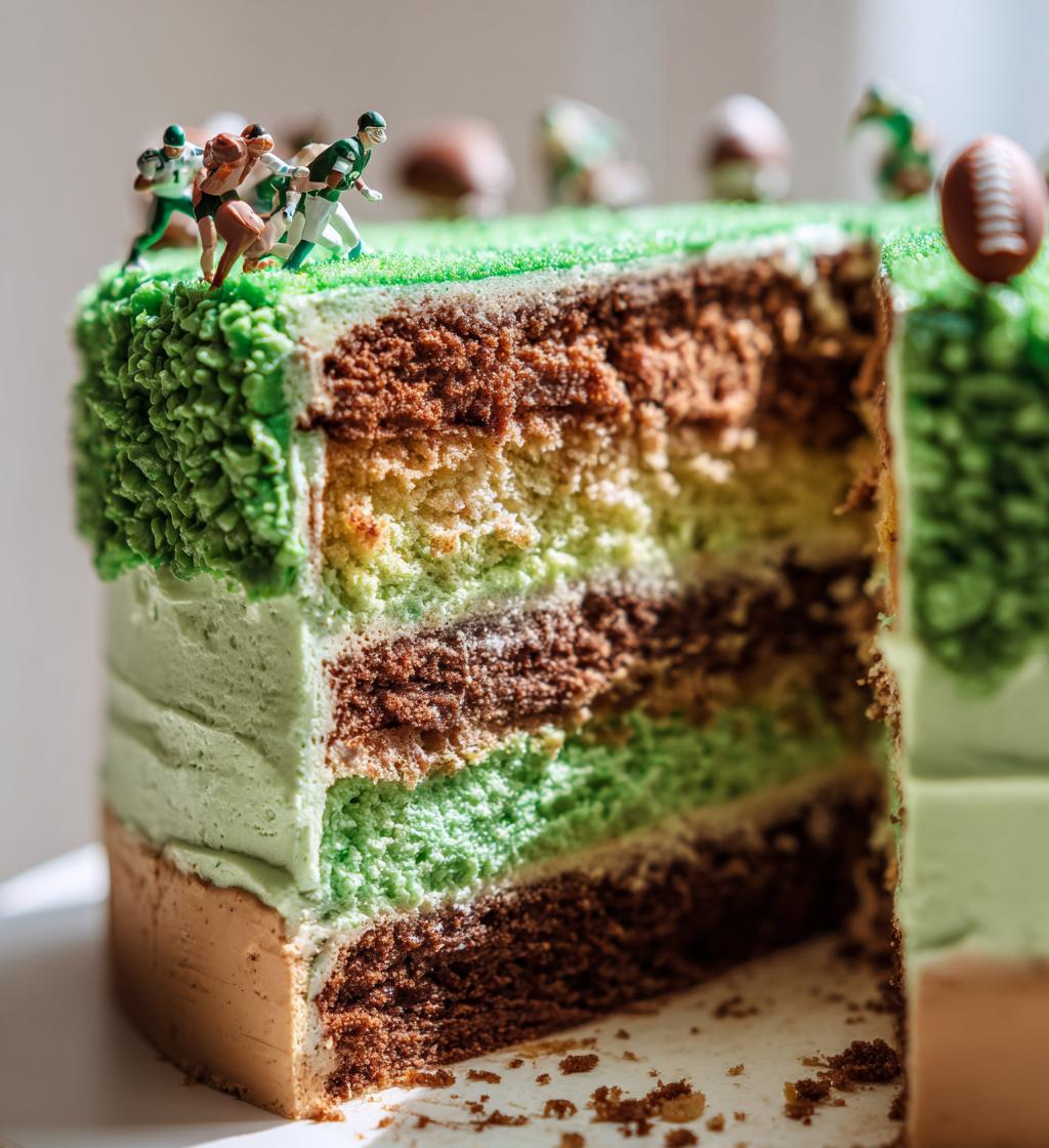 football and cricket theme cake