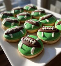 football birthday cookies