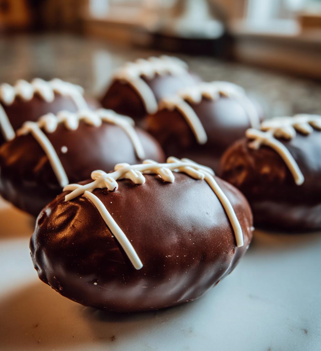 football chocolate covered oreos
