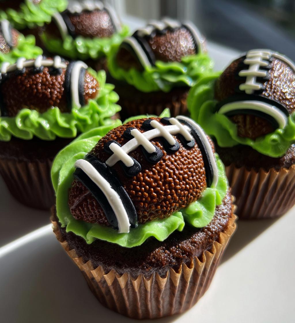 football cupcake cakes