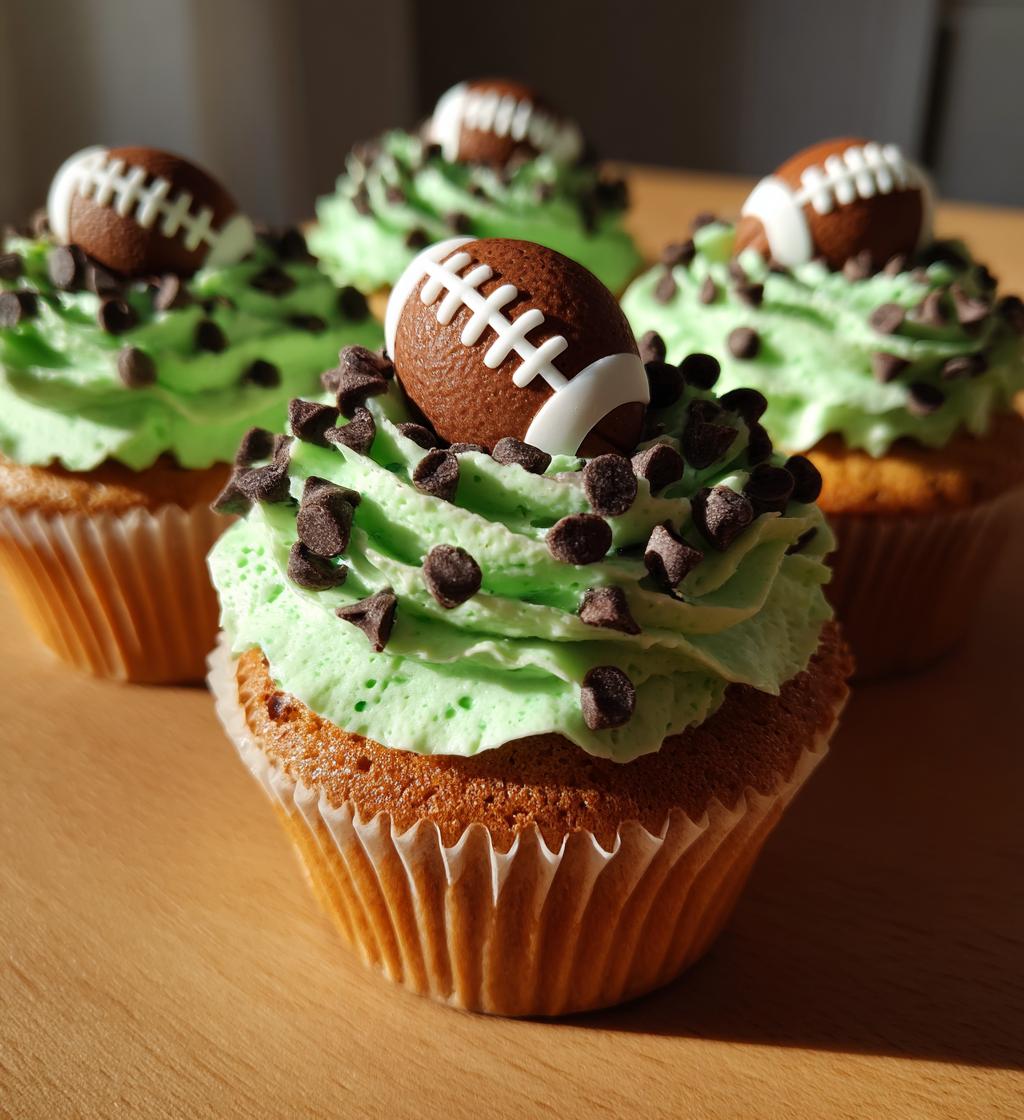 football cupcake design