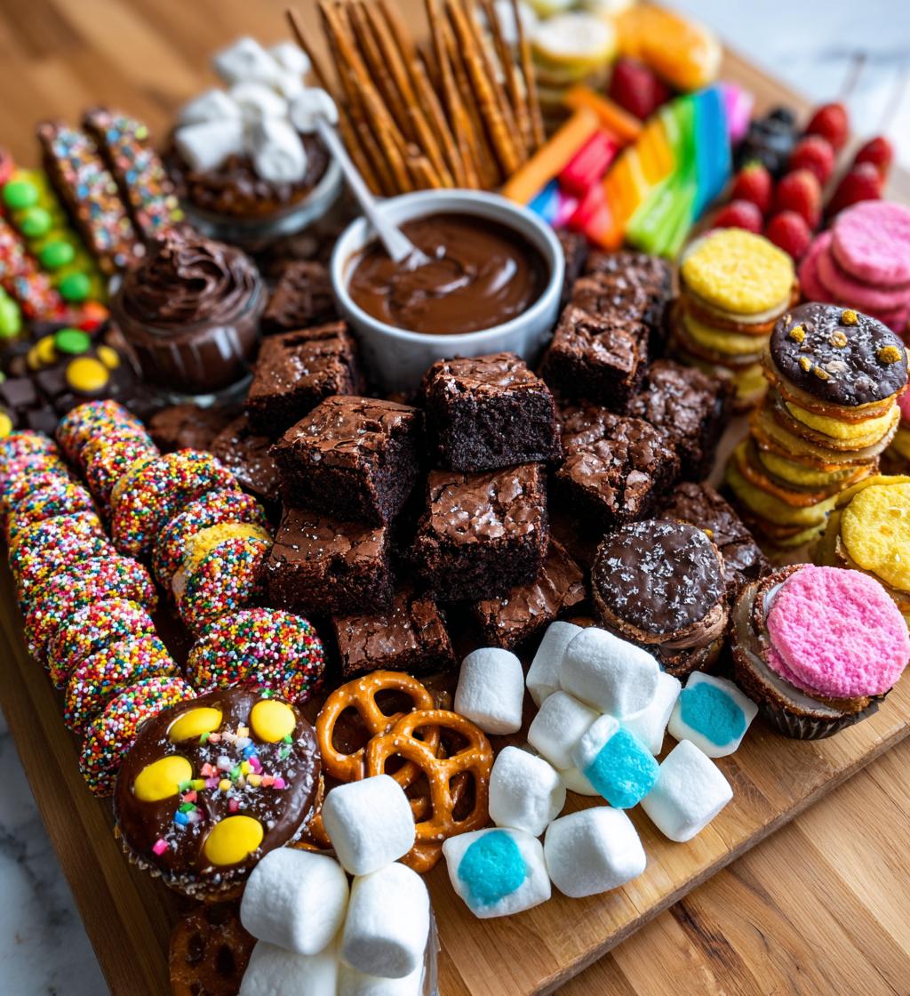 football dessert board