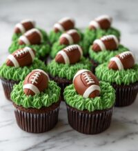 football field cupcake cake