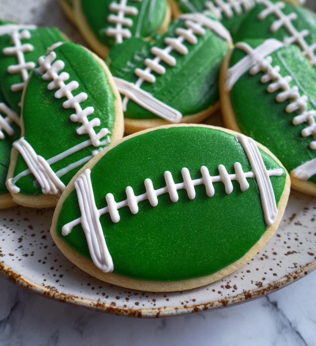 football field sugar cookies
