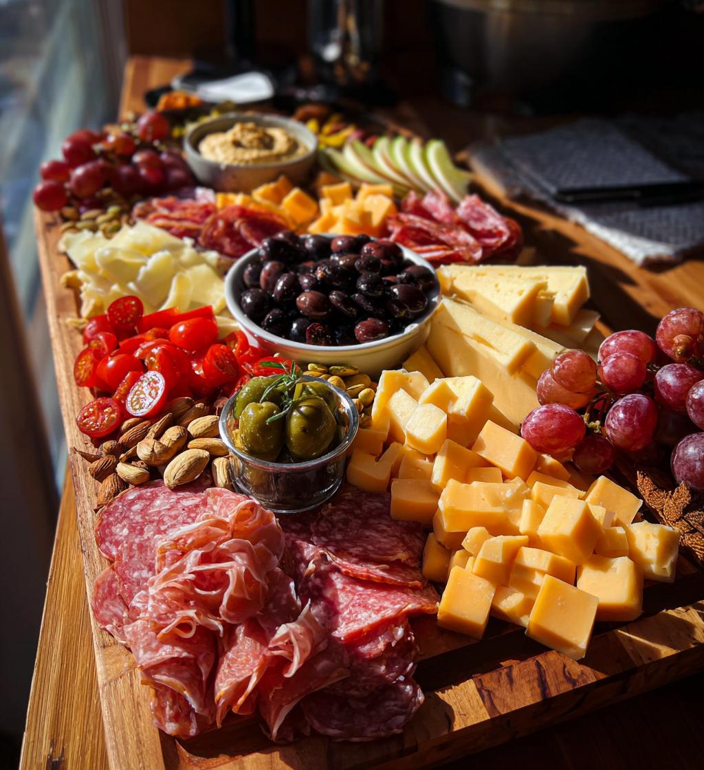 football game charcuterie board