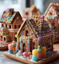football gingerbread house