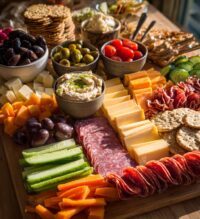 football grazing table